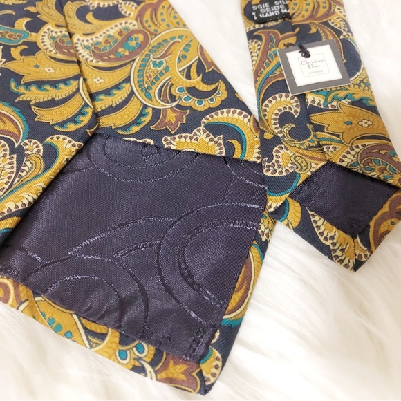 Authentic Christian Dior 100% Silk Tie Necktie For Men - Picture 5 of 5